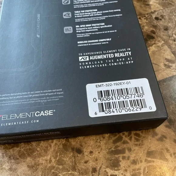 New Element case military spec drop tested iPhone XS case black - Picture 3 of 5